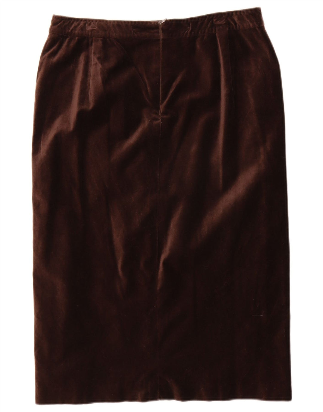 Gonna dritta in velluto da donna Max Mara W30 in cotone marrone medio