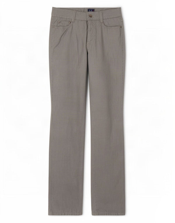 Pantaloni Casual Dritti Donna Trussardi IT 44 Medio W28 L33 Blu Check