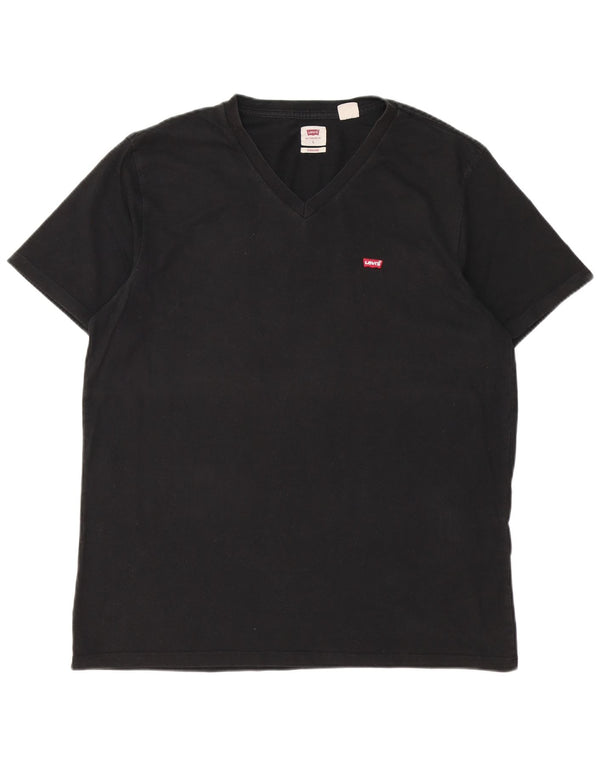 T-shirt standard da uomo Levi's Top grande in cotone nero