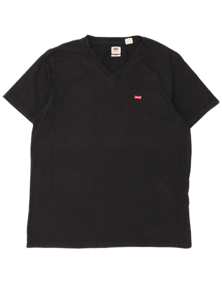 T-shirt standard da uomo Levi's Top grande in cotone nero
