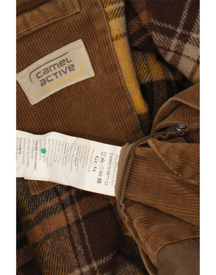 Giacca da uomo in velluto a coste Camel Active IT 54 XL Cotone beige