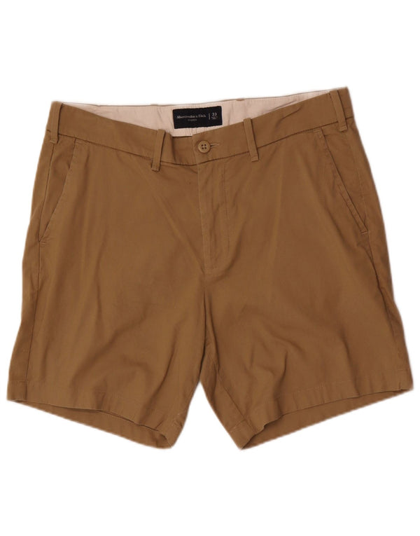 Pantaloncini chino da uomo Abercrombie & Fitch W33 in cotone beige medio