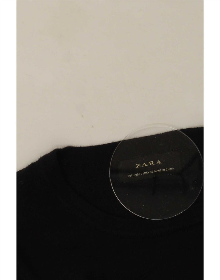 Maglione maglione girocollo da uomo Zara grande blu navy