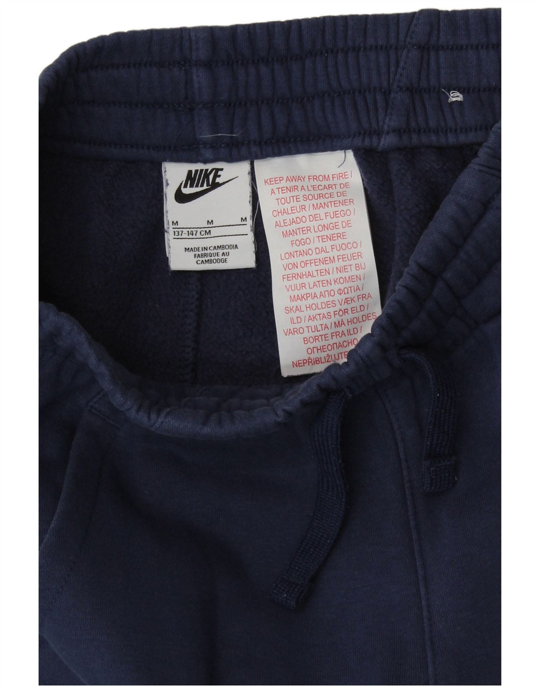 Pantaloni da tuta con grafica NIKE da ragazzo, pantaloni da jogging, 10-11 anni, medio, blu navy