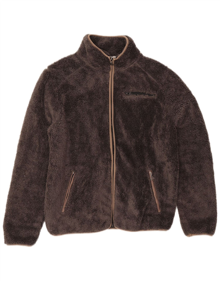 Giacca in pile da donna vestibilità ampia Carrera UK 18 XL poliestere marrone