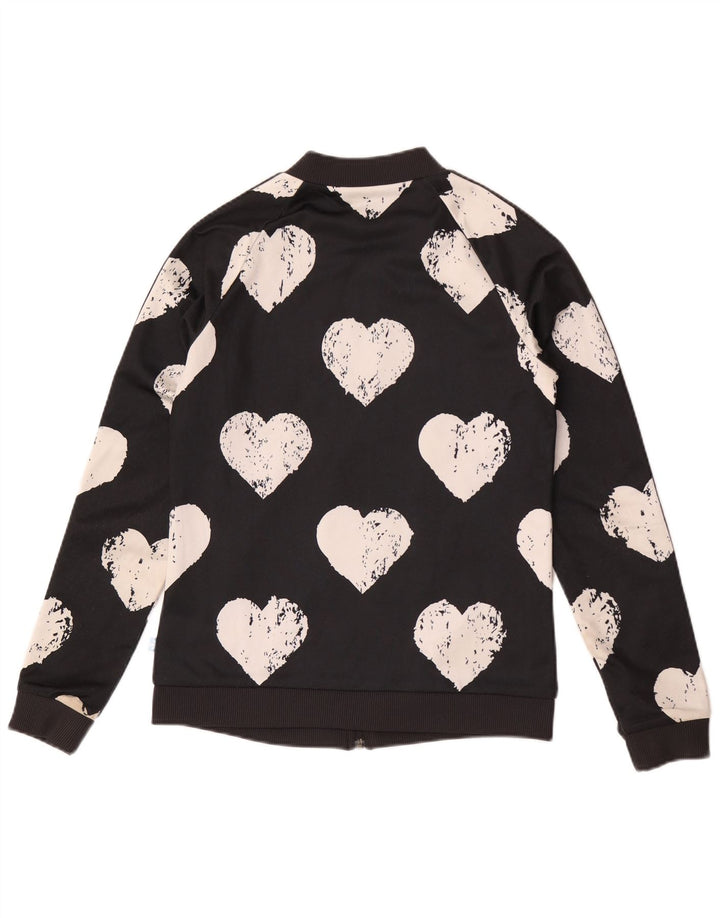 Giacca da ginnastica grafica da donna Adidas IT 42 Medium Black Heart