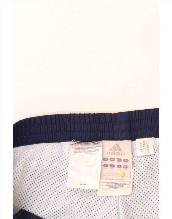 Pantaloni della tuta da donna Adidas UK 18 XL poliestere blu navy