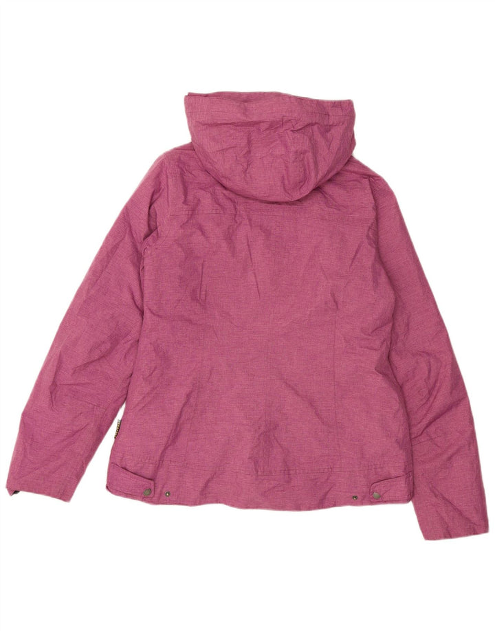 Giacca a vento con cappuccio da donna Jack Wolfskin UK 12/14 Rosa medio