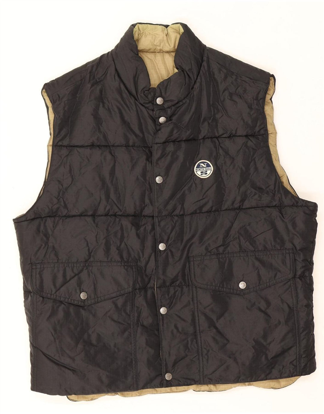 Gilet imbottito reversibile da uomo North Sails UK 40 Large Nero