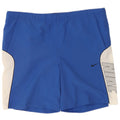 Pantaloncini sportivi grafici Nike da uomo in poliestere color block blu medio