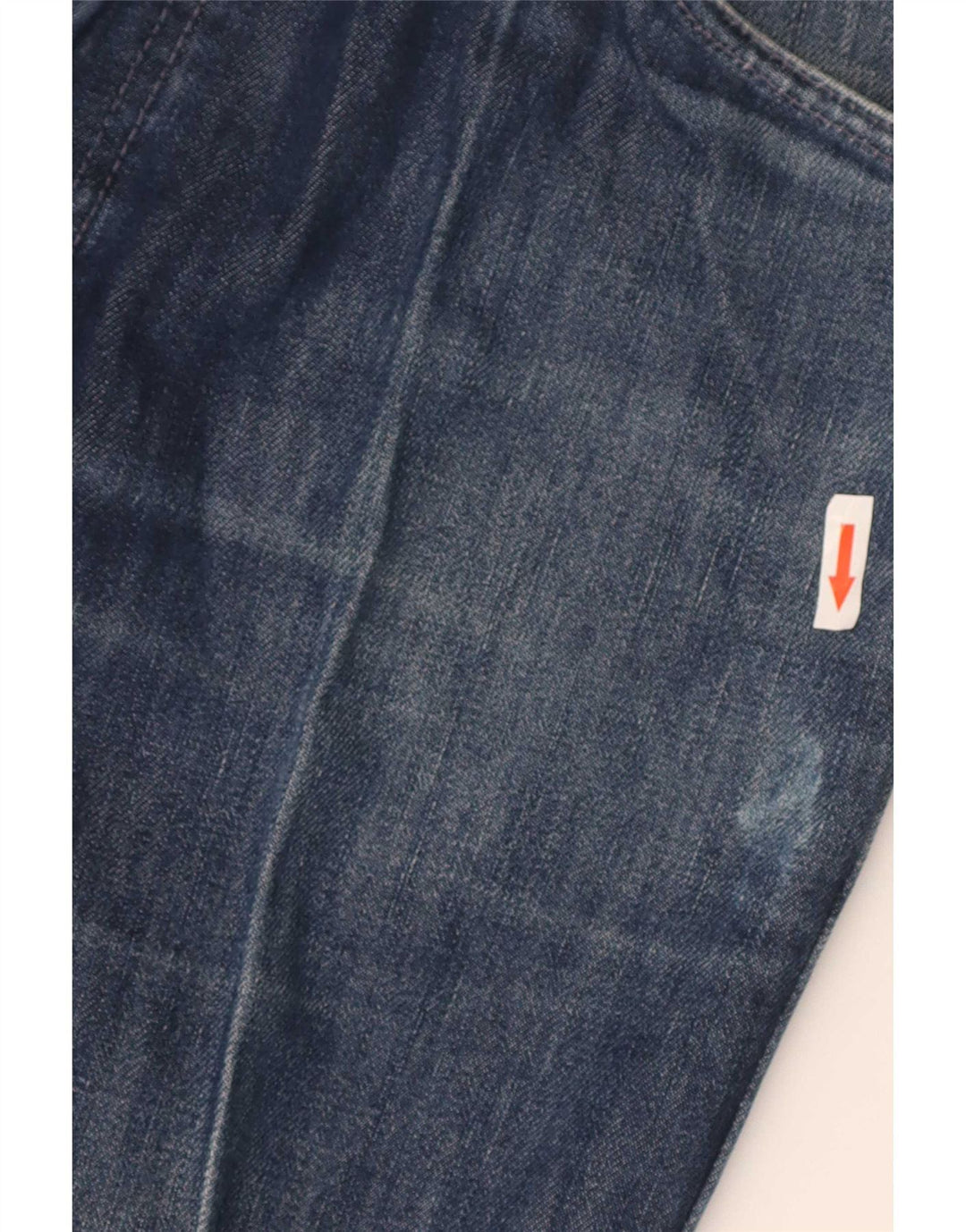 Jeans dritti invecchiati da uomo Levi's W33 L34 cotone blu