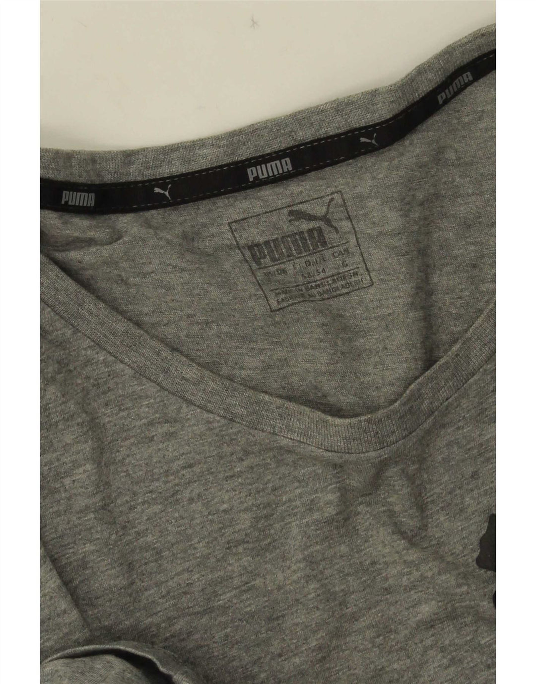 T-shirt grafica da uomo Puma Large grigia
