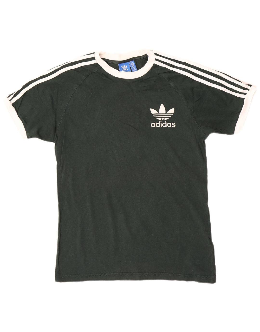 T-shirt grafica da uomo Adidas Top in cotone verde medio