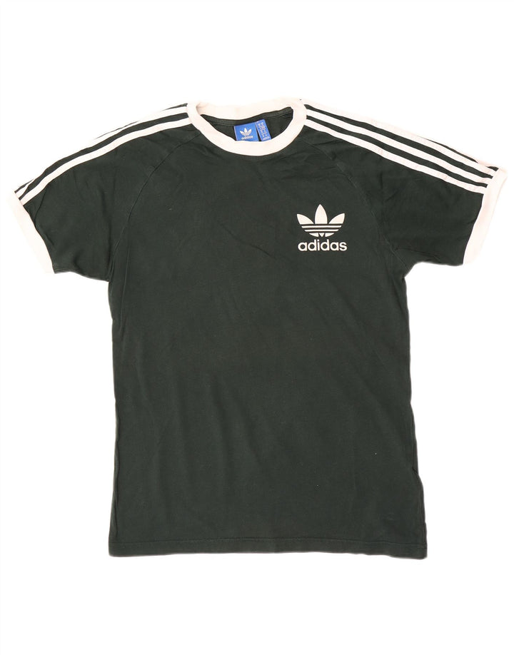 T-shirt grafica da uomo Adidas Top in cotone verde medio
