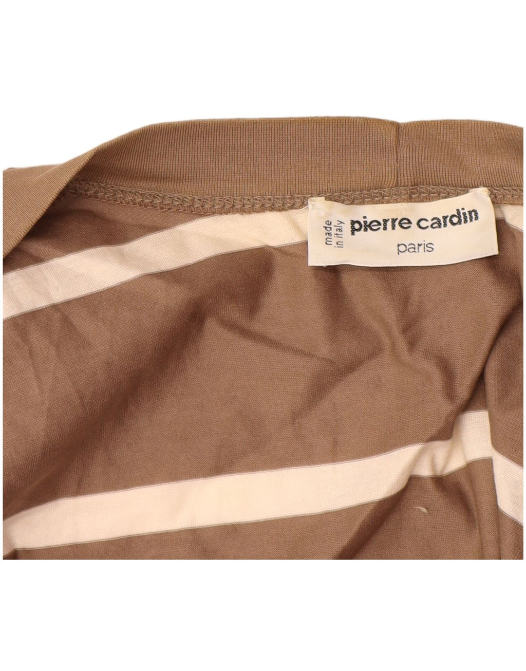 PIERRE CARDIN Maglione cardigan lungo da donna IT 44 Marrone medio a righe