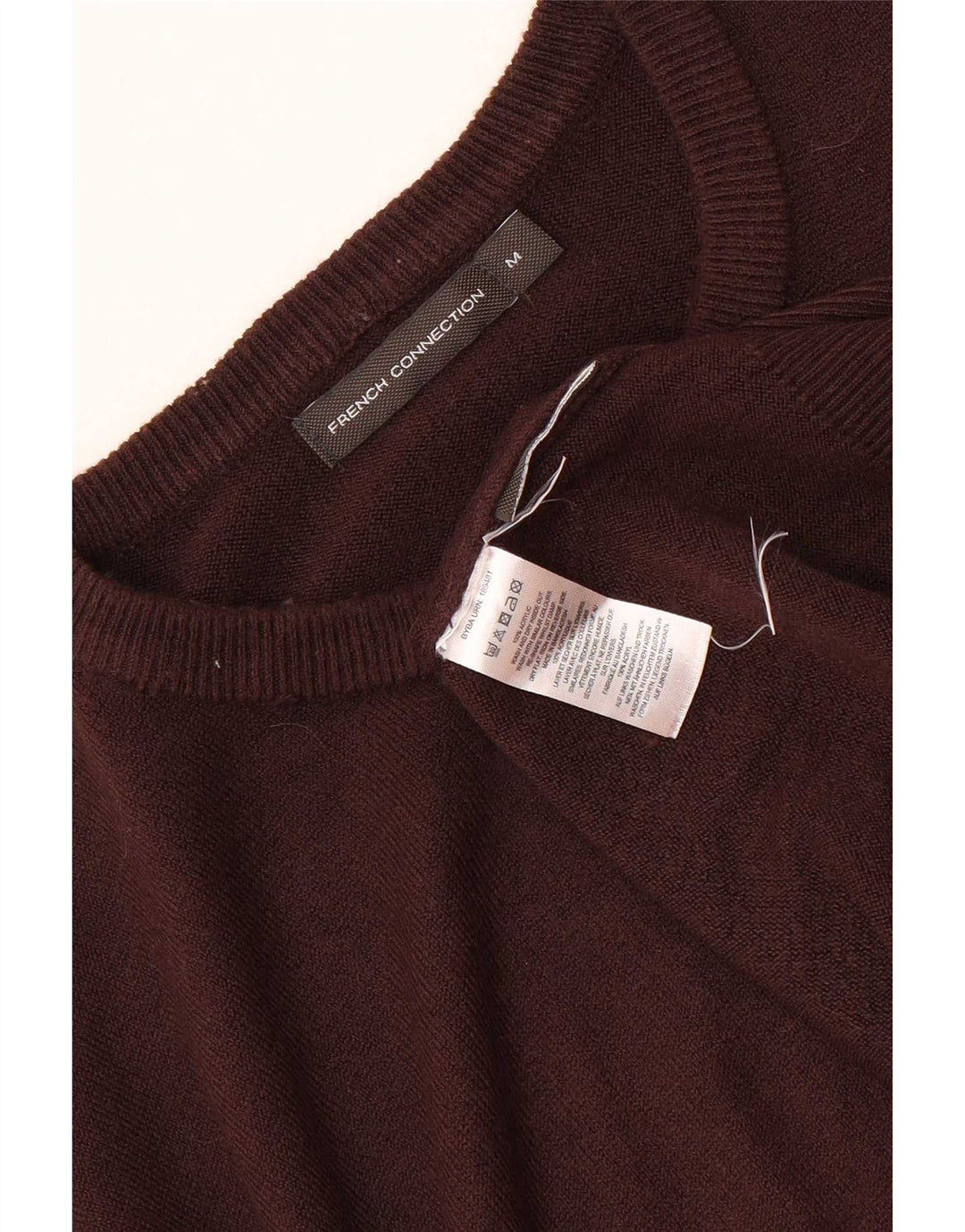 French Connection Maglione da uomo girocollo vestibilità regolare marrone medio