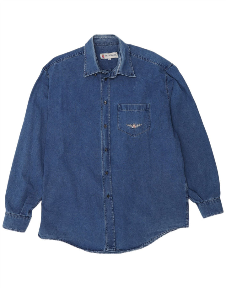 Camicia in denim da uomo Armata Di Mare IT 54 XL Blu