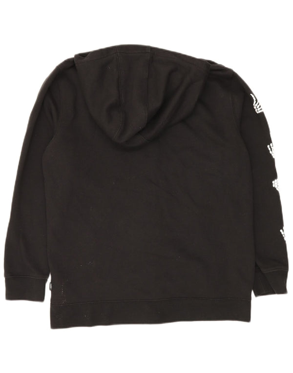 Felpa con cappuccio e zip grafica da donna VANS UK 18 XL cotone nero