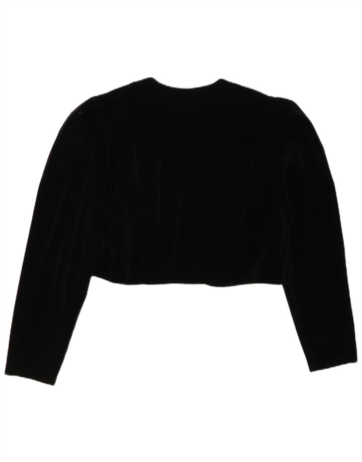 CHOU CHOU Bolero da donna Top UK 14 Large Nero