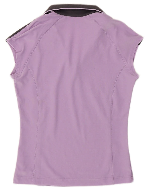 Polo da donna AUSTRALIAN L'ALPINA UK 14 Blocco colore viola medio