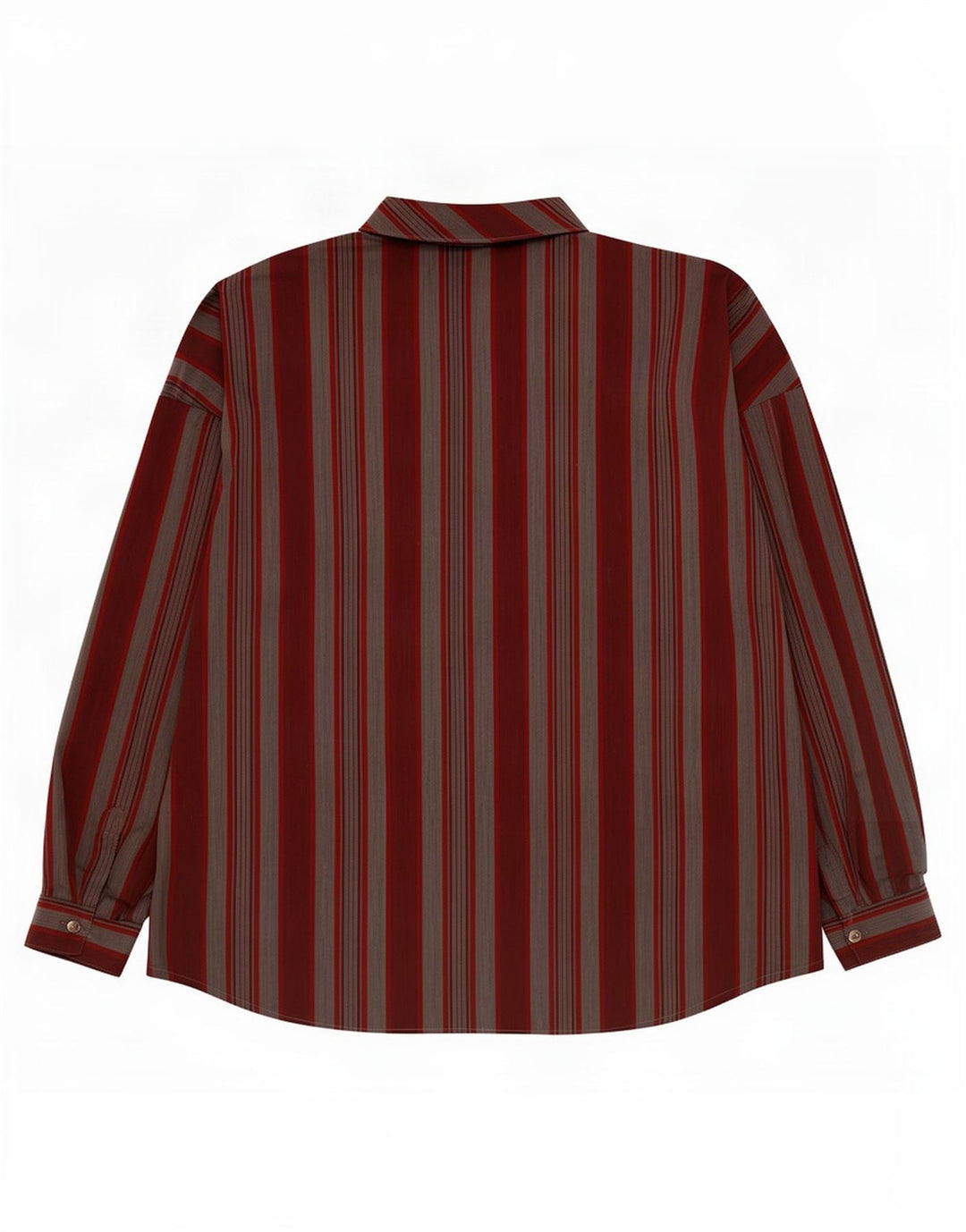 Camicia pullover oversize da donna vintage EU 40 a righe bordeaux medie