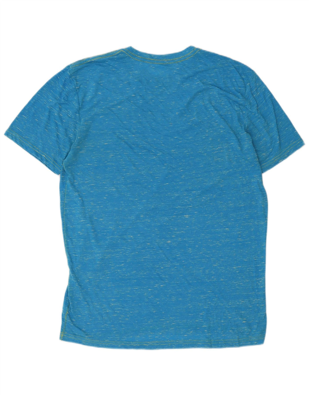 T-shirt grafica da uomo Hurley Top grande in cotone chiazzato blu