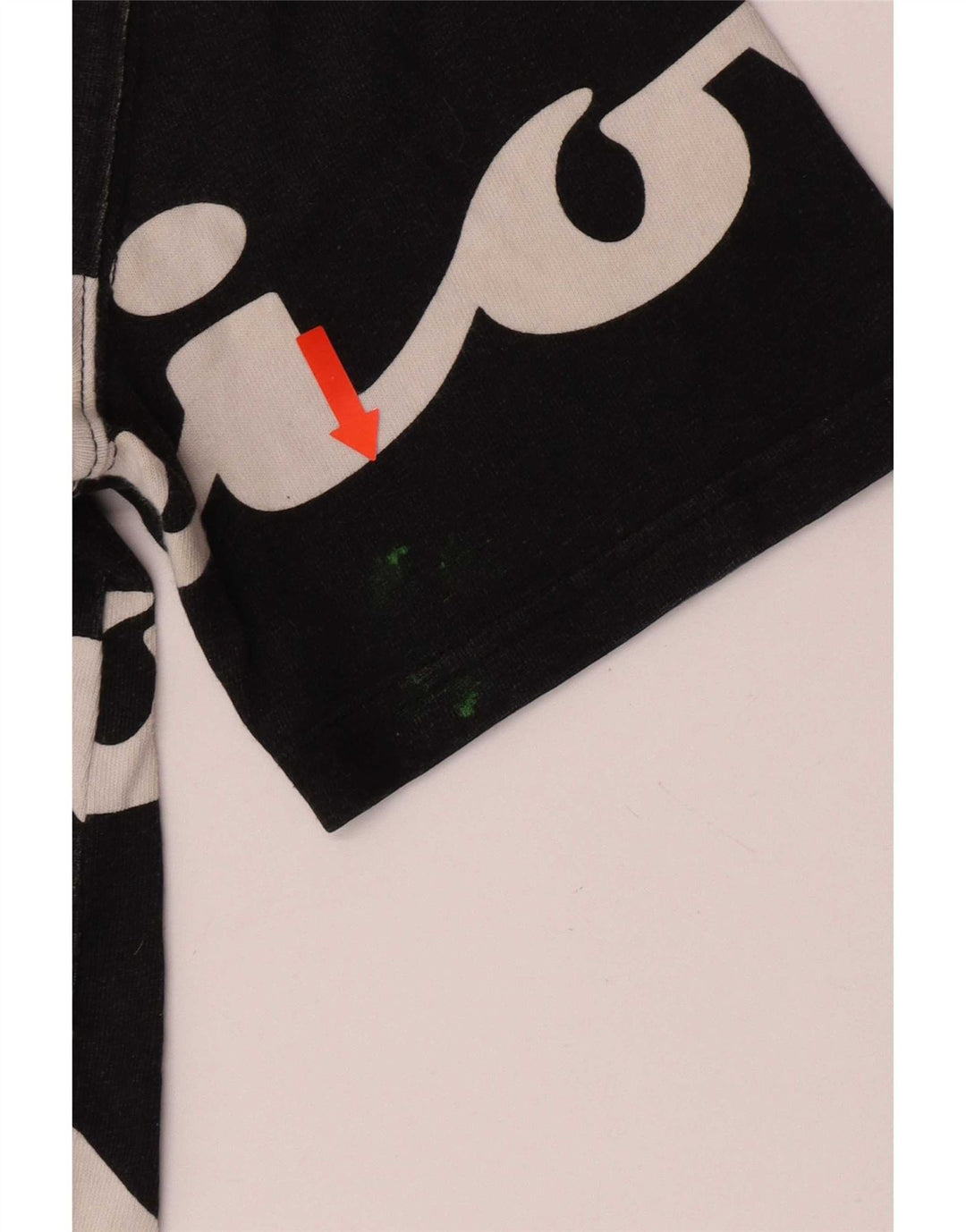 T-shirt grafica da uomo Champion Top piccola in cotone nero