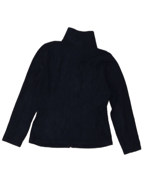 Patagonia Giacca in pile grafica da donna UK 10 Small Poliestere blu navy