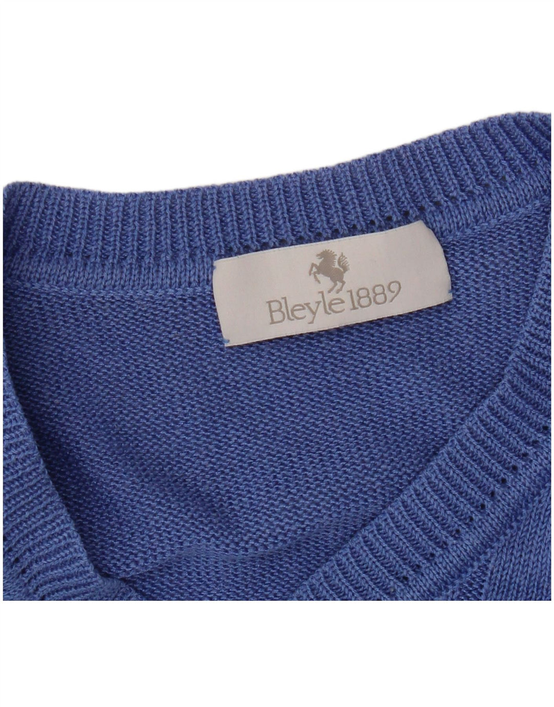 Bleyle Maglione da uomo con vestibilità rilassata con scollo a V piccolo blu