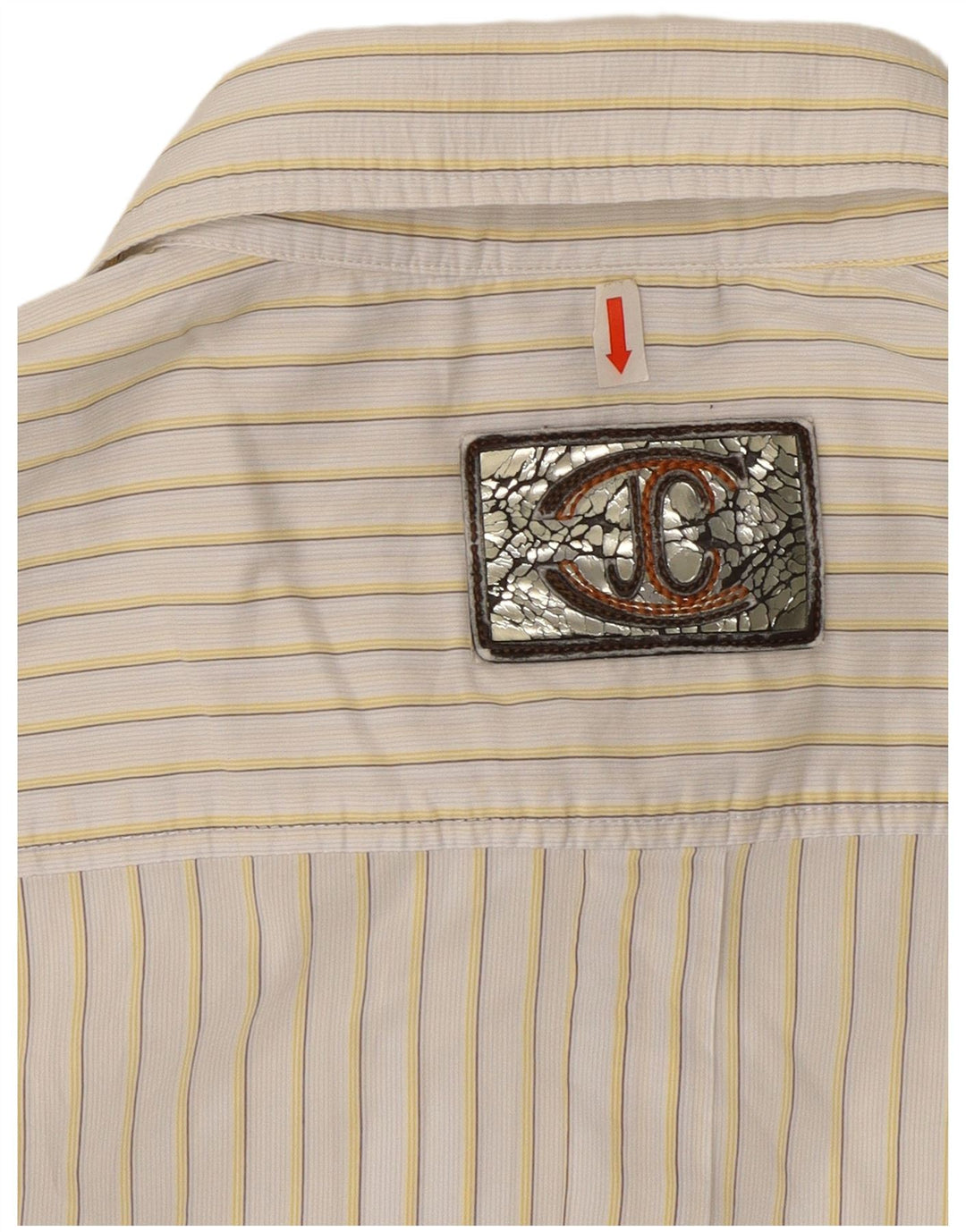 Camicia da uomo Just Cavalli 3XL Gessata bianca
