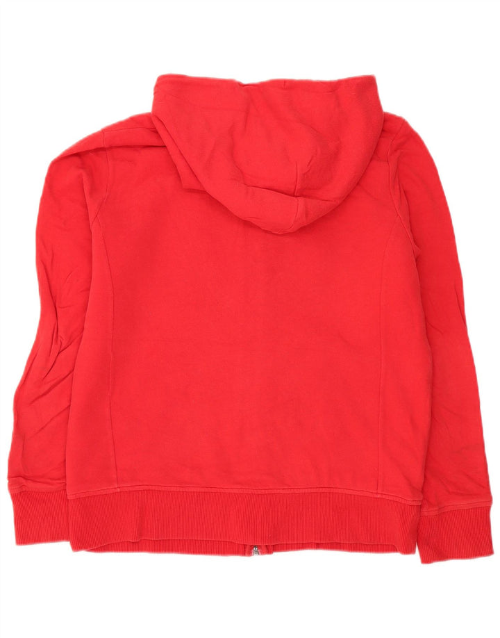 Maglione con cappuccio e zip grafica da uomo Gap grande in cotone rosso