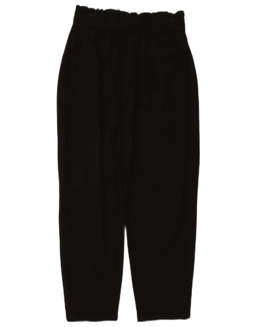 Pantaloni corti con pegging da donna Zara medi W28 L23 viscosa nera