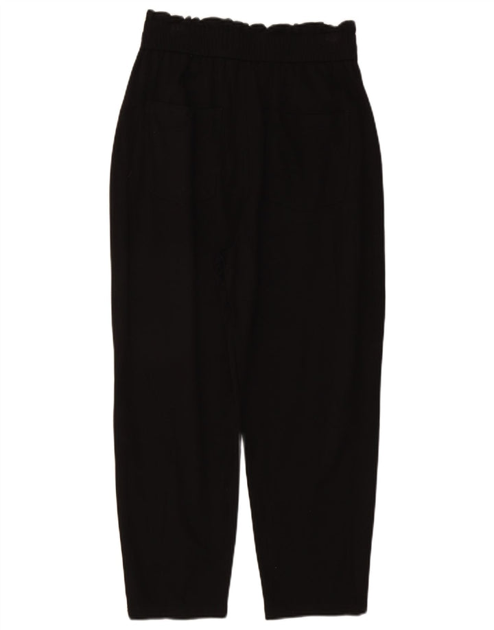 Pantaloni corti con pegging da donna Zara medi W28 L23 viscosa nera