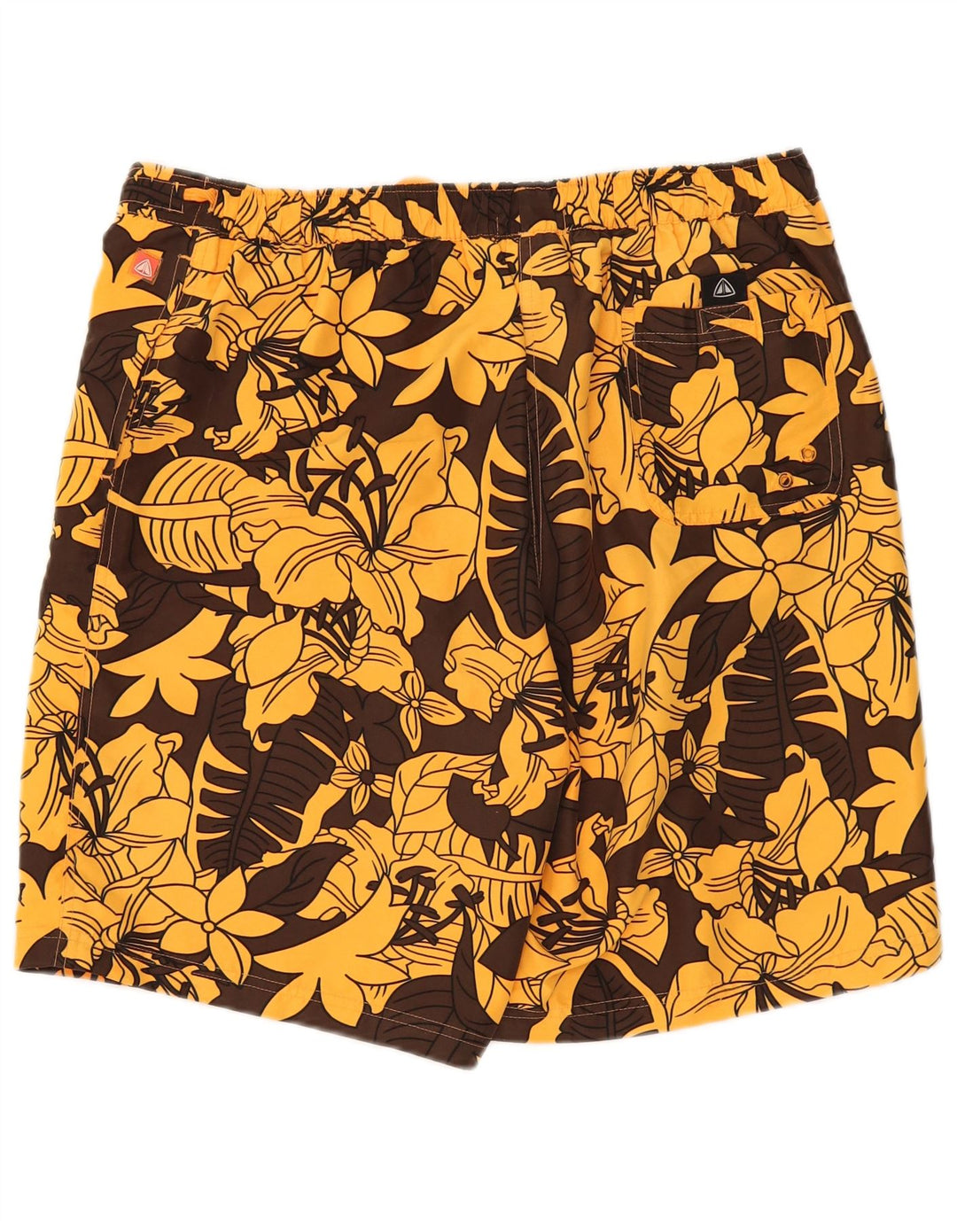Pantaloncini da bagno da uomo Firefly grandi in poliestere floreale marrone