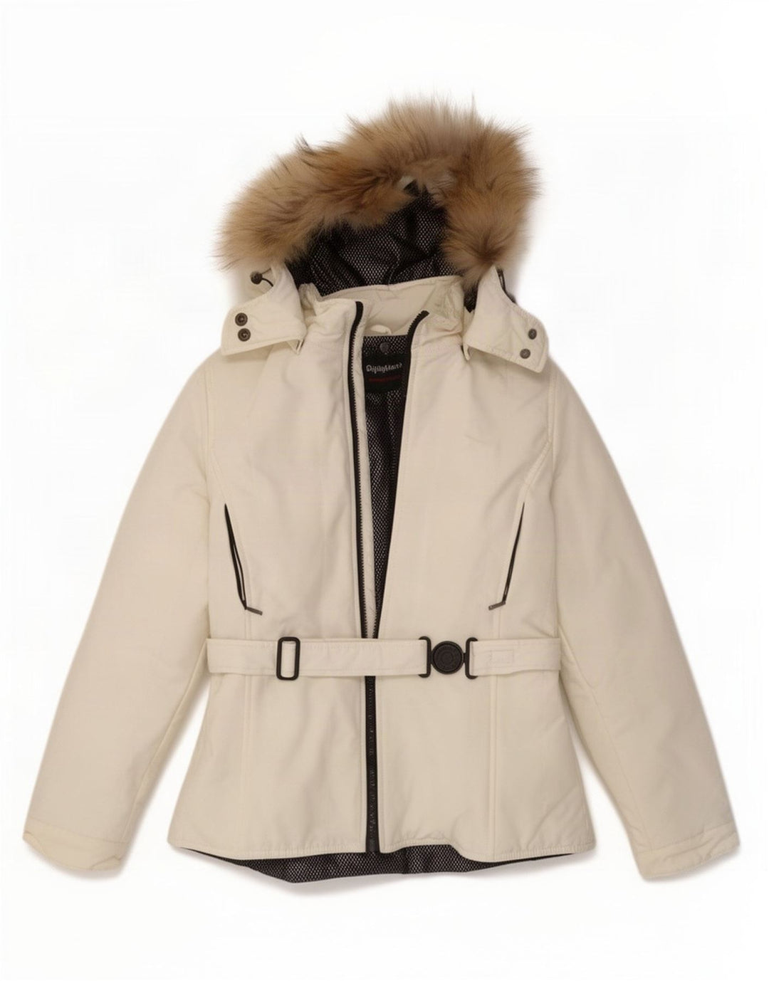 Giacca antipioggia con cappuccio da donna Refrigiwear UK 10 piccola bianca