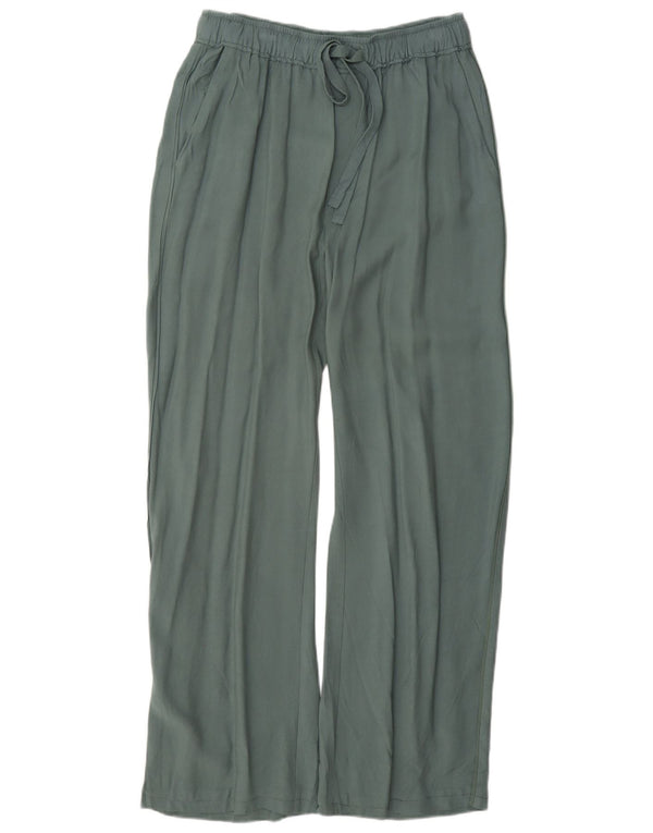 Pantaloni casual a gamba larga da donna Zara medi W28 L29 verdi