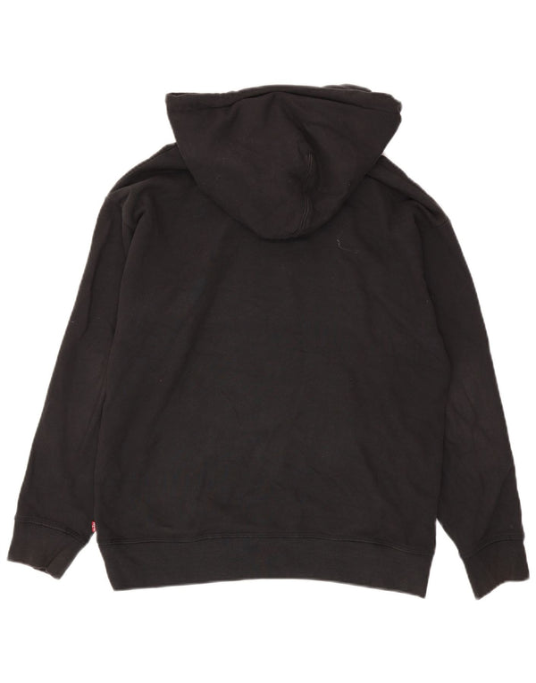 Maglione con cappuccio oversize grafico da uomo Levi's piccolo nero