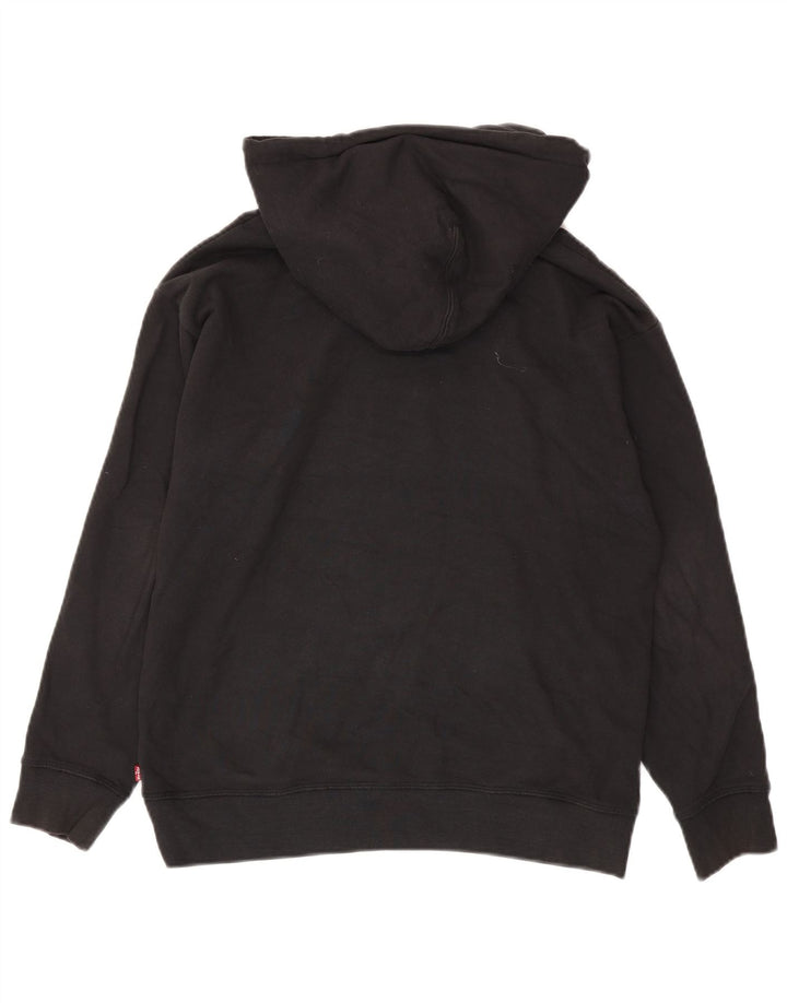 Maglione con cappuccio oversize grafico da uomo Levi's piccolo nero