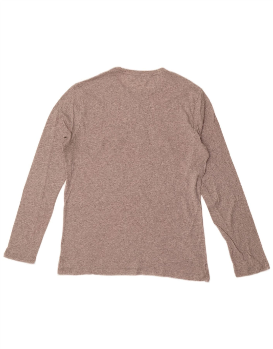 Michael Kors Top grafico da uomo a maniche lunghe in cotone screziato grigio medio