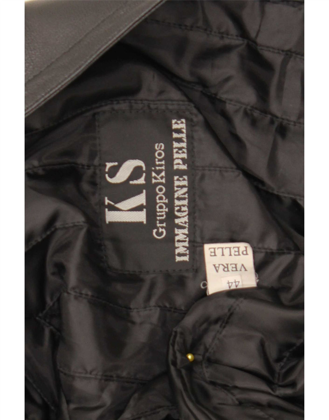 Cappotto in pelle oversize da donna Kiros IT 44 medio in pelle nera