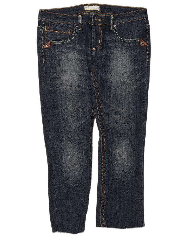 Jeans corti da donna LEE W31 L25 cotone blu