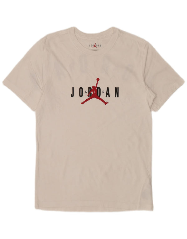T-shirt grafica da uomo JORDAN Top piccola in cotone bianco