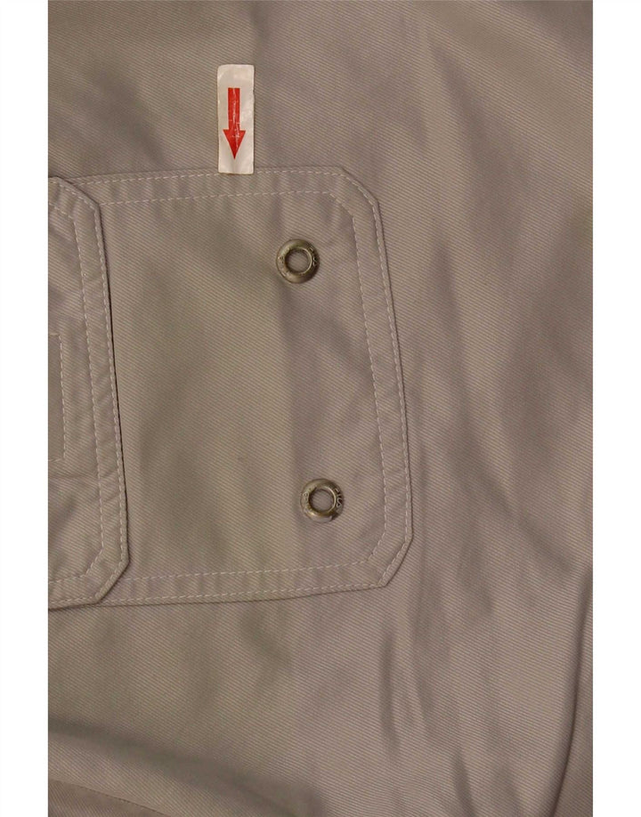 Pantaloncini da bagno grafici da uomo Fila in poliestere color block grigio medio
