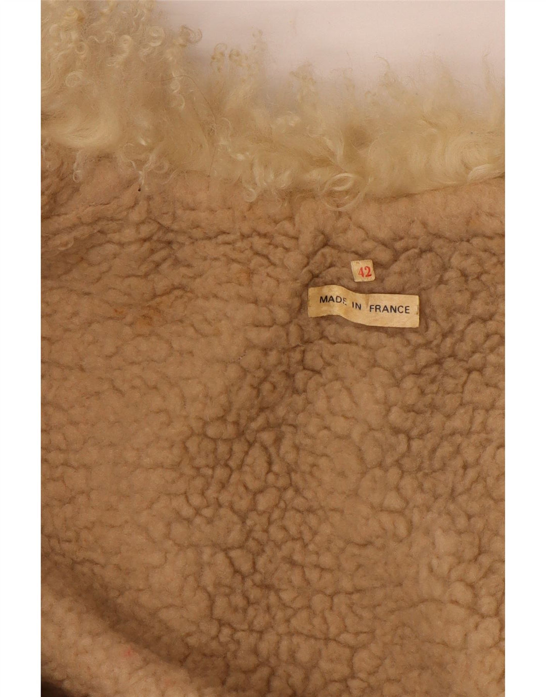 Cappotto in shearling da donna VINTAGE EU 42 Large Marrone