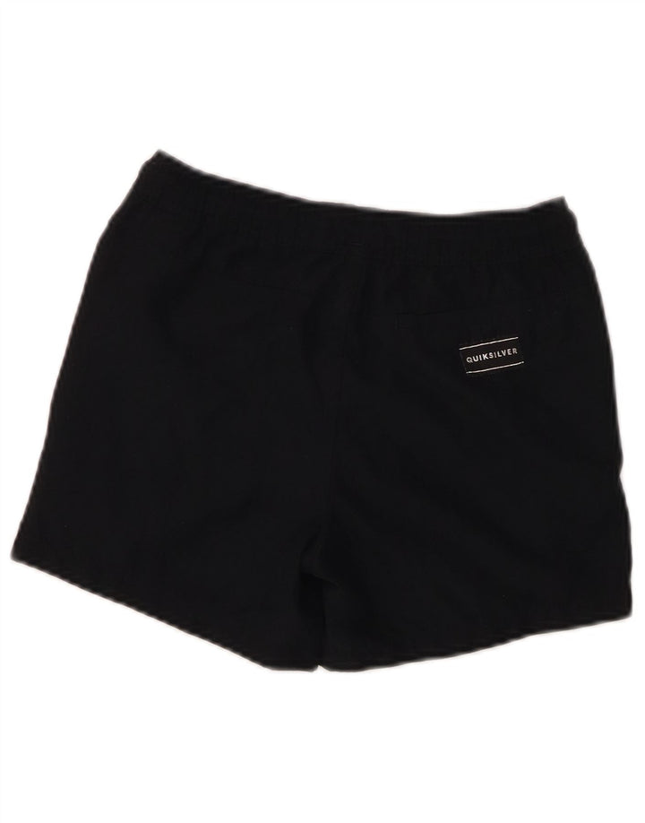 QUIKSILVER Womens Volley Swimming Shorts UK 12 Medium  Black Polyester