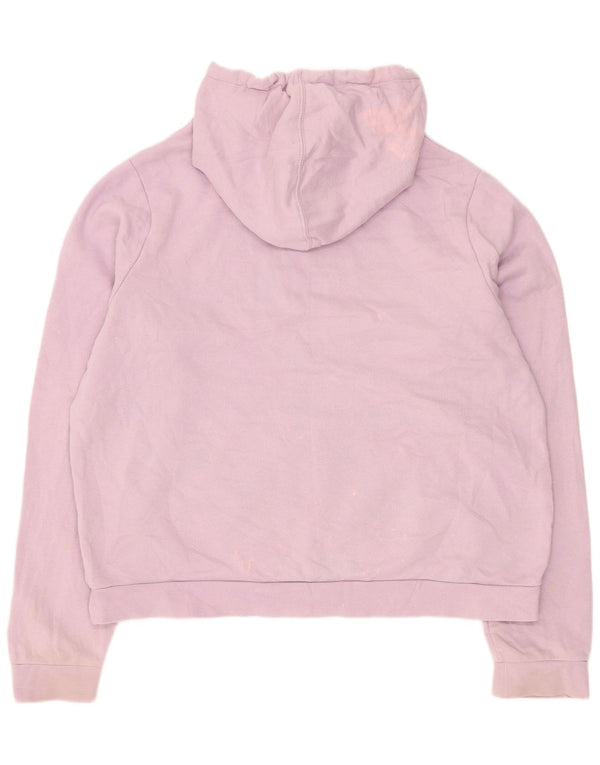 Felpa con cappuccio grafica da donna Hurley UK 16 grande in cotone rosa