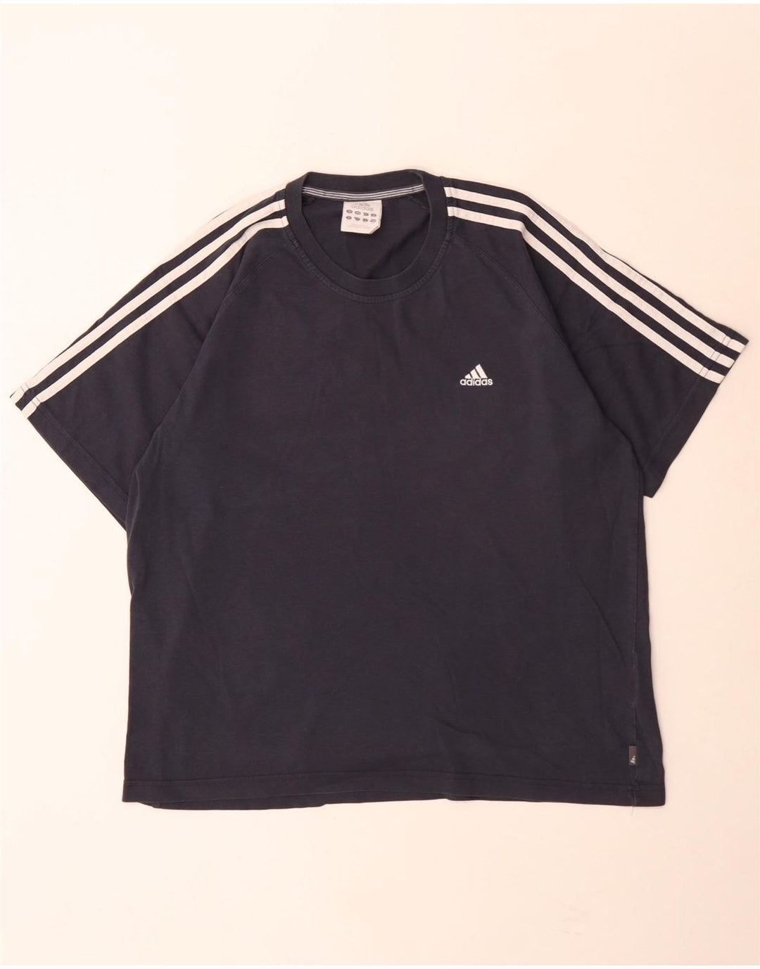 T-shirt da uomo Adidas Top Large in cotone blu navy