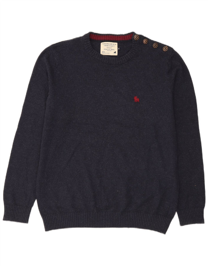 Maglione maglione girocollo da uomo Jack & Jones XL blu navy
