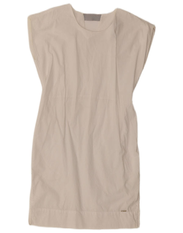 Abito a trapezio senza maniche oversize da donna Woolrich UK 6 XS Bianco