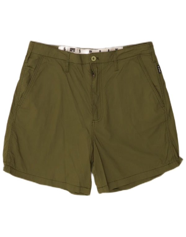 Pantaloncini chino da uomo G-Star W29 piccoli in cotone kaki